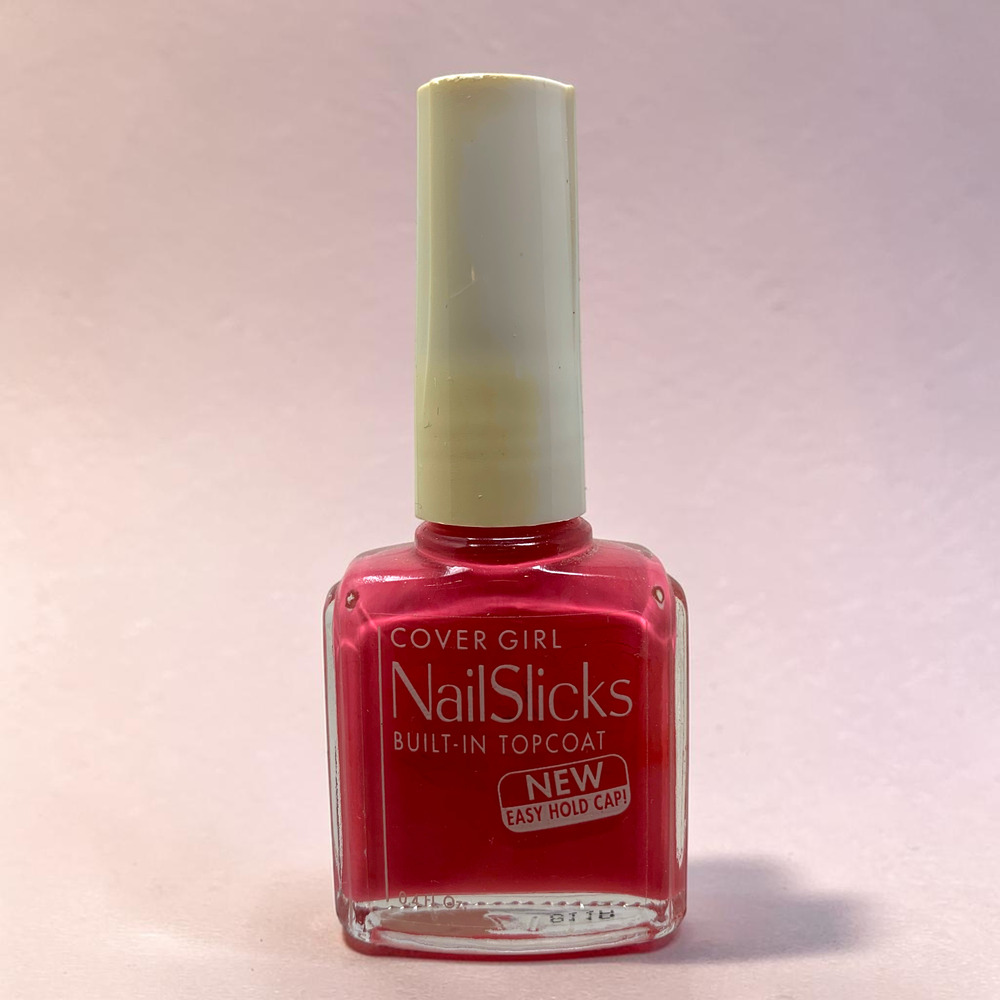 Vintage NOS Covergirl Nailslicks Caribbean Coral 15 Nail Polish Pink Creme New